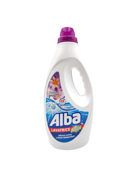 offerta Alba Lavatrice Activ Detersivo Liquido Fragranza Glicine e Magnolia 33 Lavaggi 1850 ml