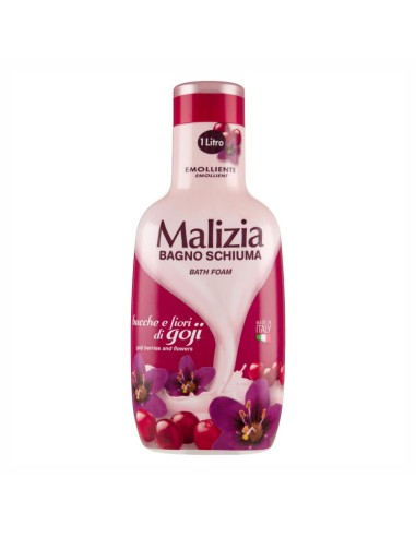 offerta Malizia Bagnoschiuma Emolliente con Bacche e Fiori di Goji 1000 ml
