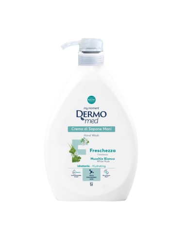 offerta Dermomed Freschezza Crema di Sapone Liquido Mani Fragranza Muschio Bianco 1000 ml