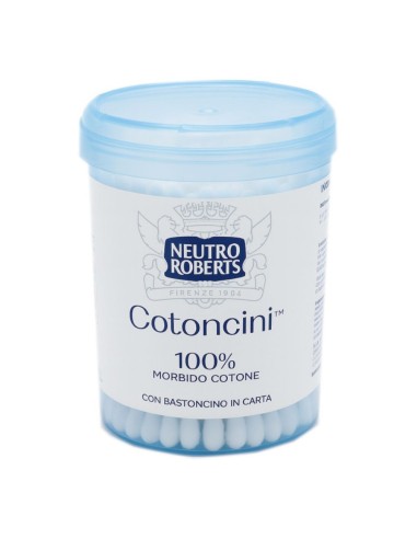 offerta Neutro Roberts Cotoncini 100% Morbido Cotone Biodegradabili 100 Pz