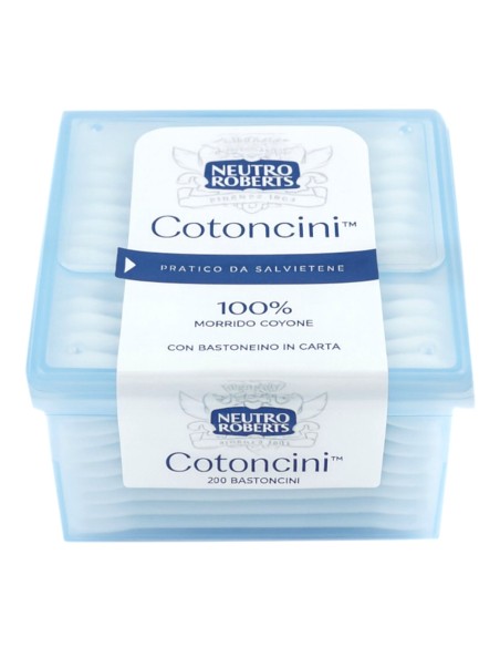 offerta Neutro Roberts Cotoncini 100% Morbido Cotone Biodegradabili 260 Pz