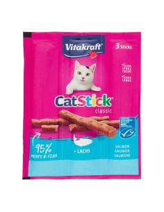 Vitakraft Catstick Classic Alimento per Gatti Gusto Salmone 3 Pz SCADENZA 25/07/2026