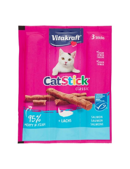 offerta Vitakraft Catstick Classic Alimento per Gatti Gusto Salmone 3 Pz SCADENZA 25/07/2026