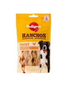 Pedigree Ranchos Twist Cibo Secco per Cani con Pollo 100% Naturale 60 g SCADENZA 26/05/2026