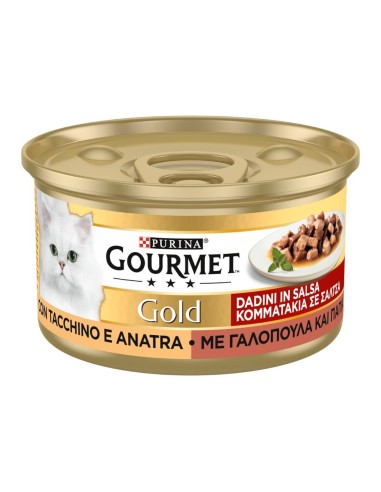 offerta Purina Gourmet Gold Cibo Umido per Gatti Dadini in Salsa con Tacchino e Anatra 85 g SCADENZA 31/05/2026