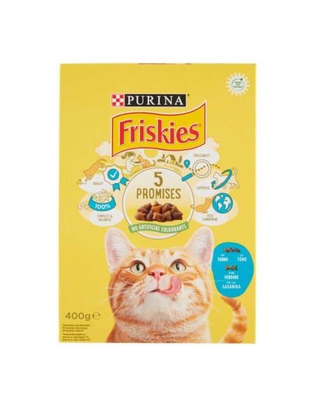offerta Purina Friskies Adult Cibo Secco per Gatti con Tonno e Verdure 400 g SCADENZA 31/07/2026