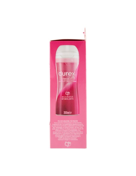offerta Durex Massage 2in1 Gel Massaggio Corpo e Lubrificante Intimo Guaranà Stimolante 200 ml SCADENZA 31/07/2026