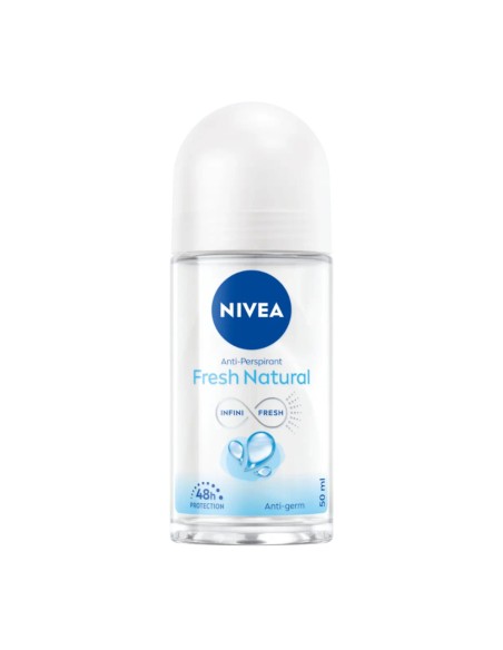 offerta Nivea Fresh Natural Deodorante Roll-On Senza Alcool 48 Ore di Durata 50 ml SCADENZA 30/06/2026