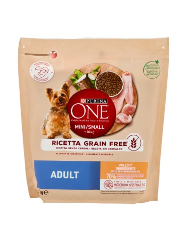 offerta Purina One Mini/Small Adult Cibo Secco per Cani di Piccola Taglia Pollo Grain Free 1,2 Kg SCADENZA 31/07/2026