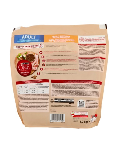 offerta Purina One Mini/Small Adult Cibo Secco per Cani di Piccola Taglia Pollo Grain Free 1,2 Kg SCADENZA 31/07/2026