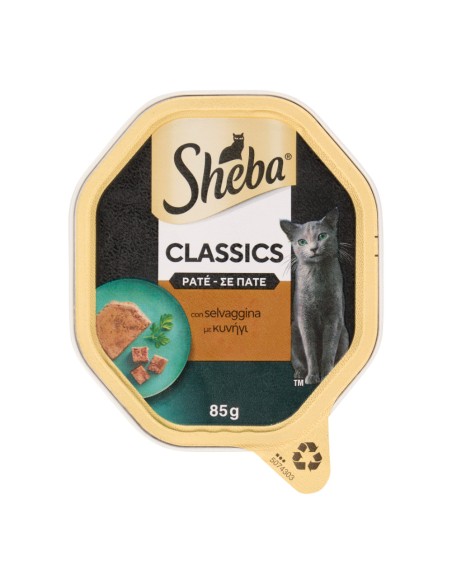 offerta Sheba Classic Cibo Umido per Gatti Patè Selvaggina 85 g SCADENZA 27/06/2026
