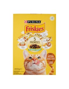 Purina Friskies Adult Cibo Secco per Gatti con Tacchino Pollo e Verdure 400 g SCADENZA 30/06/2026