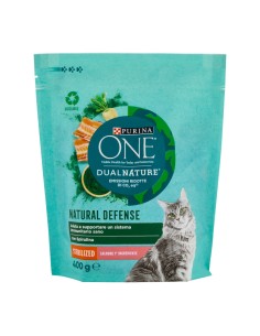 Purina One DualNature Cibo Secco per Gatti Sterilizzati con Salmone e Spirulina 400 g SCADENZA 31/05/2026