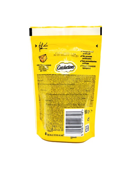 offerta Catisfactions Snack Gatto con Stuzzicante Formaggio 60 g SCADENZA 15/06/2026