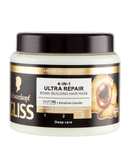offerta Schwarzkopf Gliss 4in1 Ultra Repair Maschera Bond-Building per Capelli Secchi 400 ml