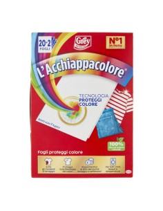 Grey L'Acchiappacolore Fogli Proteggi Colore 22 Pz