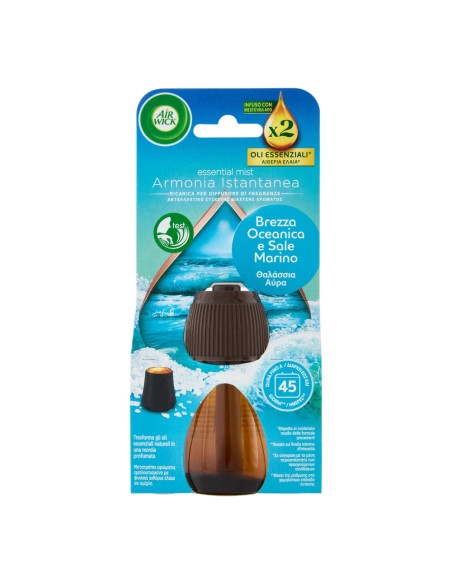 offerta Air Wick Ricarica per Diffusore Elettrico Infusi con Oli Essenziali Brezza Oceanica 20 ml