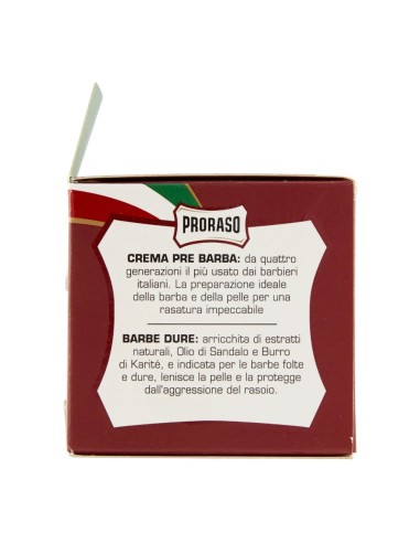 offerta Proraso Crema Pre Barba Dura con Olio di Sandalo e Burro di Karité 100 ml