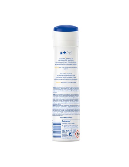 offerta Nivea Summer Happiness Deodorante Spray Fresh 0% Sali di Alluminio 150 ml