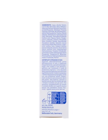 offerta Nivea Sun UV Viso Specialist Fluido Quotidiano Invisibile 50+ Molto Alta 40 ml