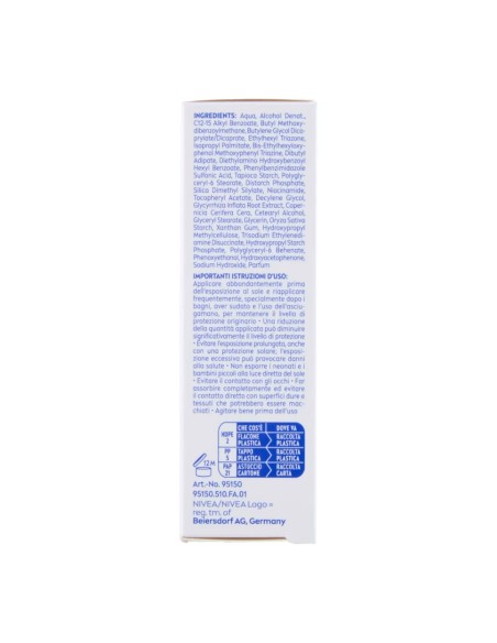 offerta Nivea Sun UV Viso Specialist Fluido Quotidiano Invisibile 50+ Molto Alta 40 ml