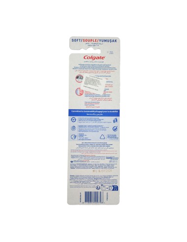offerta Colgate Max White Carcoal Spazzolino con Setole Morbide al Carbone 2 Pz