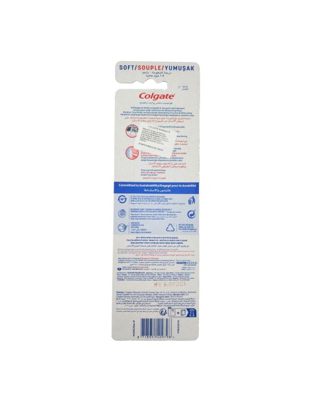 offerta Colgate Max White Carcoal Spazzolino con Setole Morbide al Carbone 2 Pz