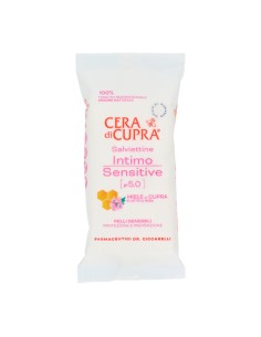 Cera di Cupra Salviettine Intimo Sensitive pH 5,0 per Pelli Sensibili 12 Pz