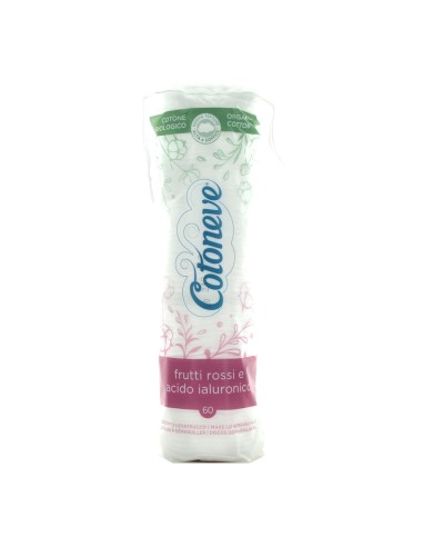 offerta Cotoneve Dischetti Levatrucco Arricchiti con Frutti Rossi e Acido Ialuronico 60 Pz