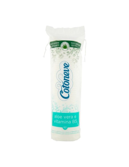 offerta Cotoneve Dischetti Levatrucco Arricchiti con Aloe Vera e Vitamina B5 60 Pz