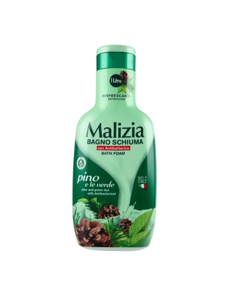 offerta Malizia Bagnoschiuma Rinfrescanbte con Pino e Tè Verde 1000 ml