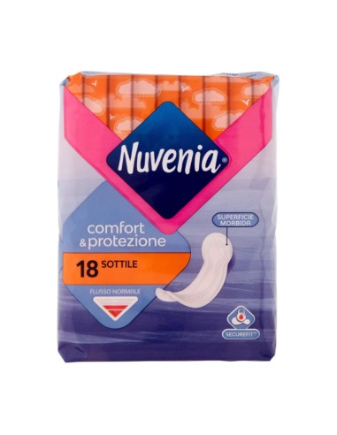 offerta Nuvenia Comfort & Protezione Assorbente Sottile Flusso Normale 18 Pz