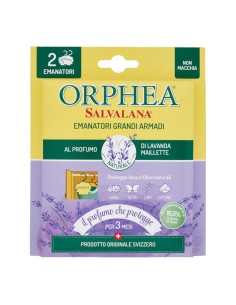 Orphea Salvalana Emanatori per Grandi Armadi Profumo di Lavanda Maillette 2 Pz