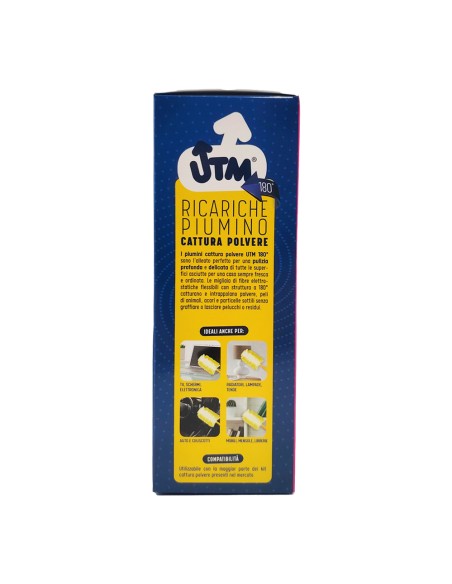 offerta Utm Ricariche Piumino Cattura Polvere 180 Gradi 10 Pz e Manico in Omaggio
