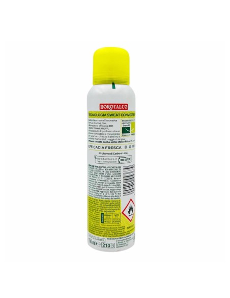 offerta Borotalco Deodorante Spray Active con Microtalco Profumo Cedro e Lime 150 ml