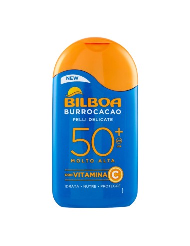 offerta Bilboa Burrocacao Pelli Delicate SPF 50+ Molto Alta con Vitamina C 200 ml