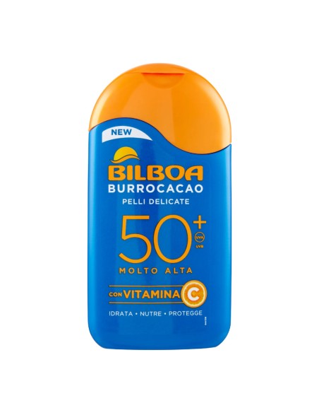 offerta Bilboa Burrocacao Pelli Delicate SPF 50+ Molto Alta con Vitamina C 200 ml
