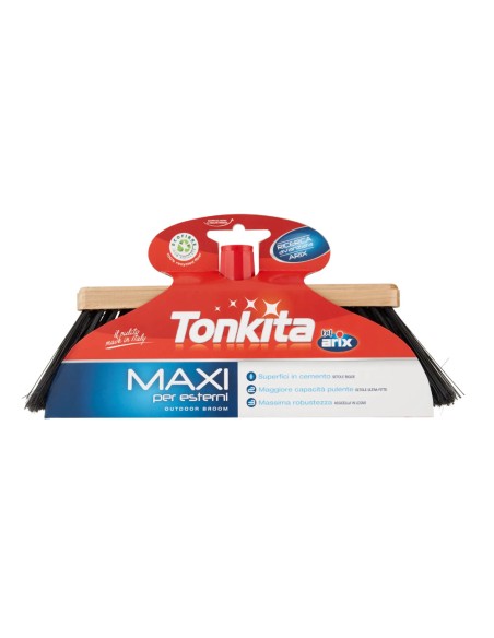 offerta Tonkita Scopa Maxi per Esterni Setole Rigide e Ultra Fitte Senza Manico 1 Pz