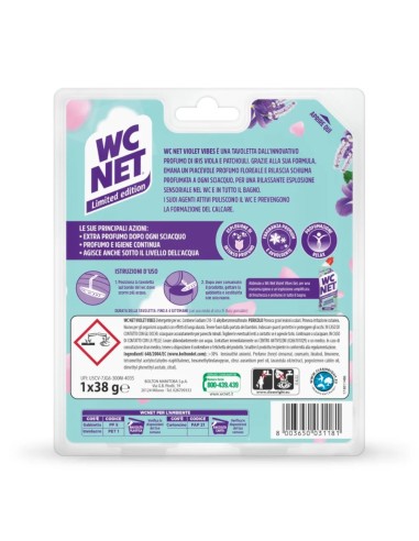offerta Wc Net Sensorial Explosion Tavoletta Wc Fragranza Violet Vibes Limited Edition 38 g