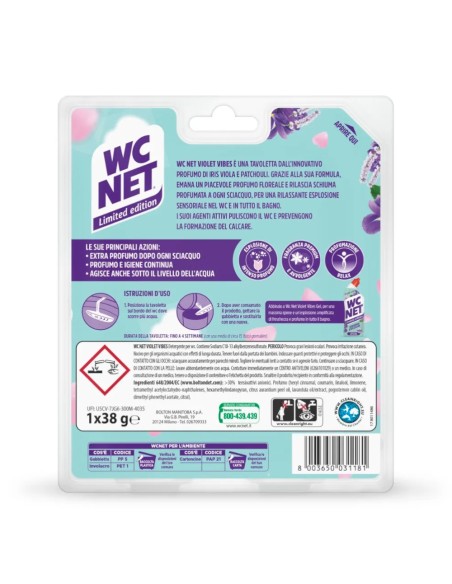 offerta Wc Net Sensorial Explosion Tavoletta Wc Fragranza Violet Vibes Limited Edition 38 g
