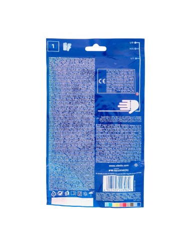 offerta Vileda Sensitive Easy Fit Guanti in Nitrile con Rivestimento Interno in Cotone Taglia L