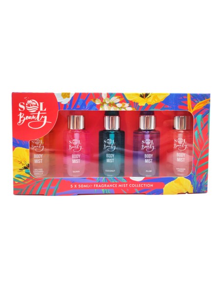 offerta Sol Beauty Set Regalo Spray Corpo Fragrance Mist Collection 5x50 ml