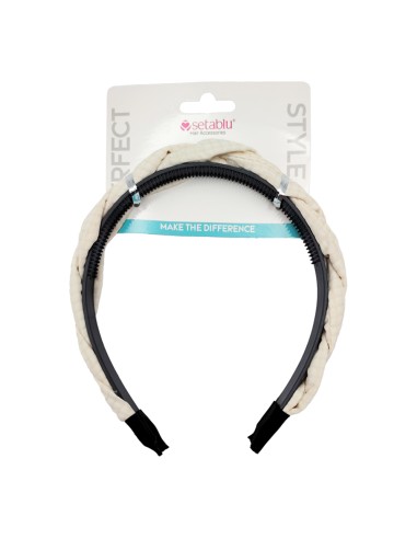 offerta Setablu Cerchietto Fermacapelli Treccia Colore Panna 1 Pz