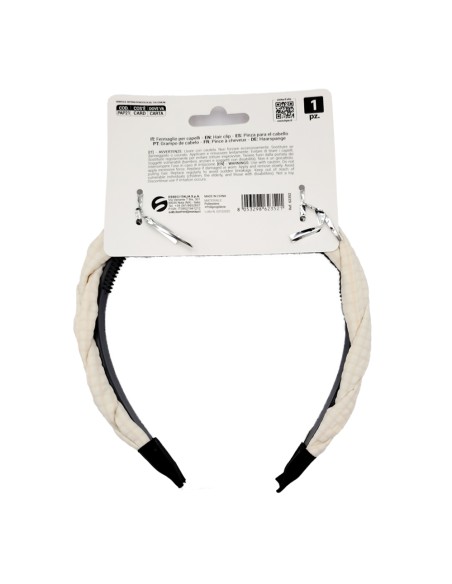 offerta Setablu Cerchietto Fermacapelli Treccia Colore Panna 1 Pz