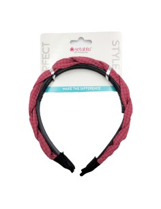 Setablu Cerchietto Fermacapelli Treccia Colore Bordeaux 1 Pz