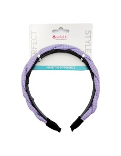 Setablu Cerchietto Fermacapelli Treccia Colore Viola 1 Pz