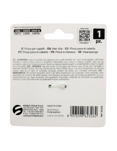Setablu Pinza Capelli con Doppi Denti 8 Cm Colore Verde 1 Pz 2