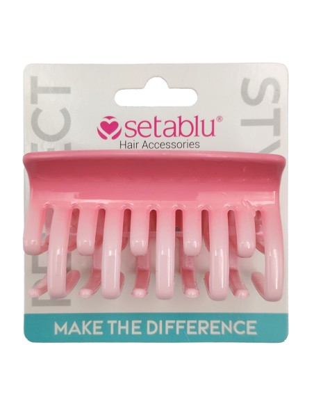 offerta Setablu Pinza Capelli con Doppi Denti 8 Cm Colore Rosa 1 Pz