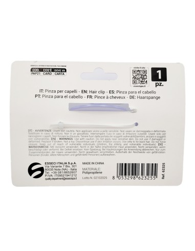offerta Setablu Pinza Capelli Denti Larghi 12 Cm Colore Indaco 1 Pz