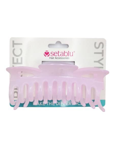 offerta Setablu Pinza Capelli Denti Larghi 12 Cm Colore Rosa 1 Pz
